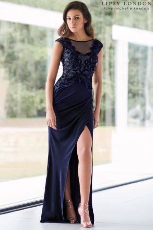 Lipsy Love Michelle Keegan Sequin Artwork Maxi Dress